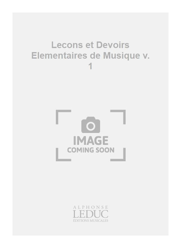 Leçons et Devoirs Élémentaires de Musique v. 1 | Fabre