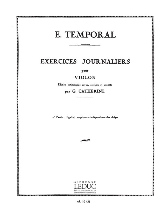 Exercices journaliers Vol.2 | E. Temporal | Violon