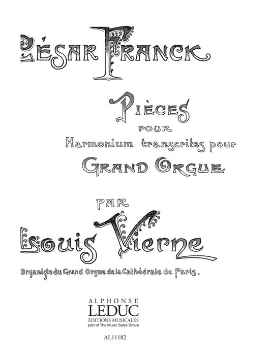 5 Pièces | César Franck | Orgue