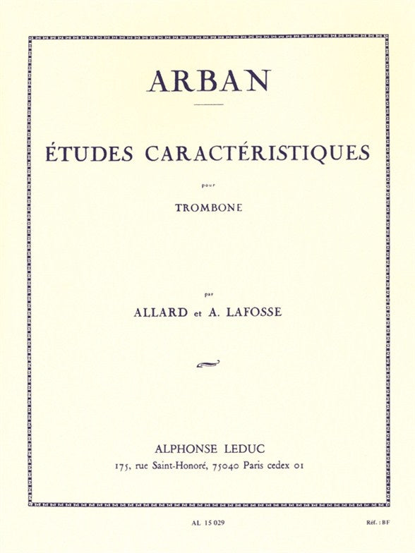 Études caractéristiques | Jean-Baptiste Arban | Trombone