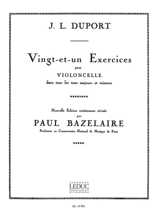 21 Exercices | Duport | Violoncelle