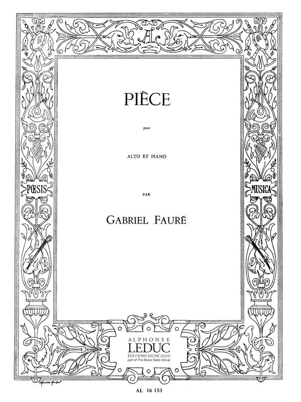 Pièce | Gabriel Fauré | Alto