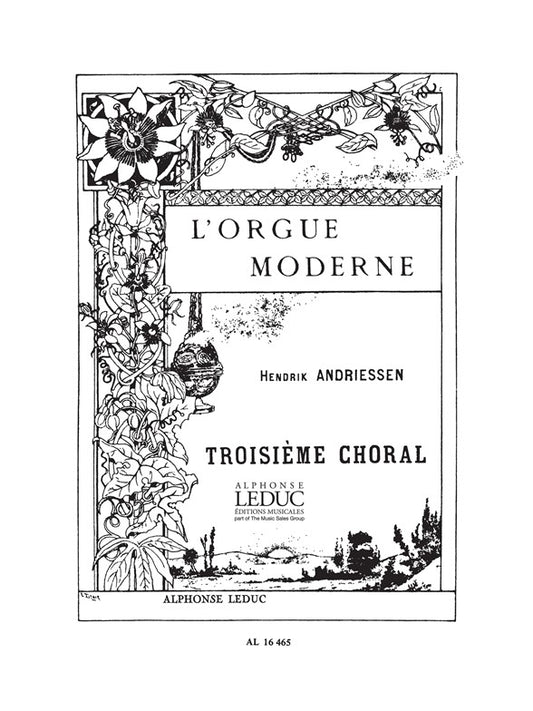 Hendrik Andriessen: Troisieme Choral de Hendrik Andriessen, Partition pour orgue