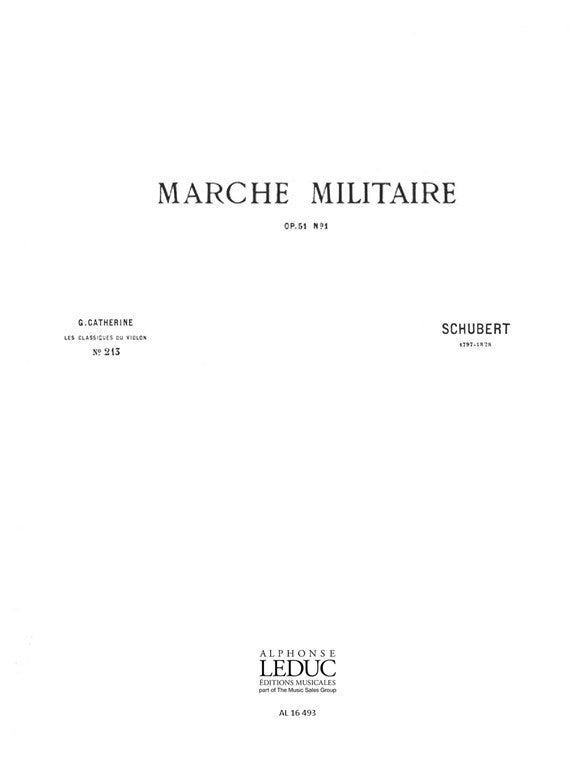 Franz Peter Schubert: Marche militaire | Violon