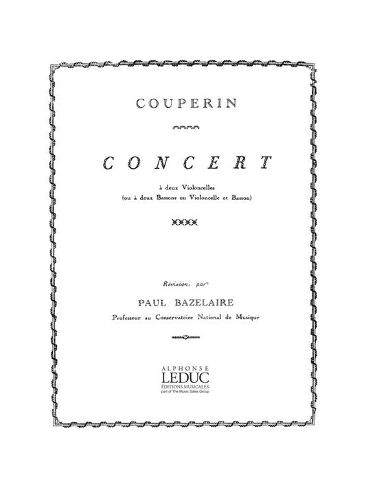 Concert en sol majeur | François Couperin | Violoncelle