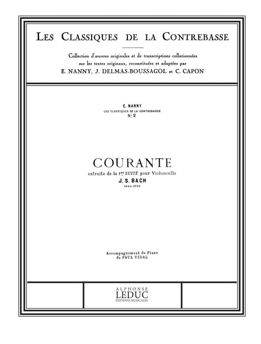 Bach J.S. - Classique contrebasse n° 2 - Suite n° 1