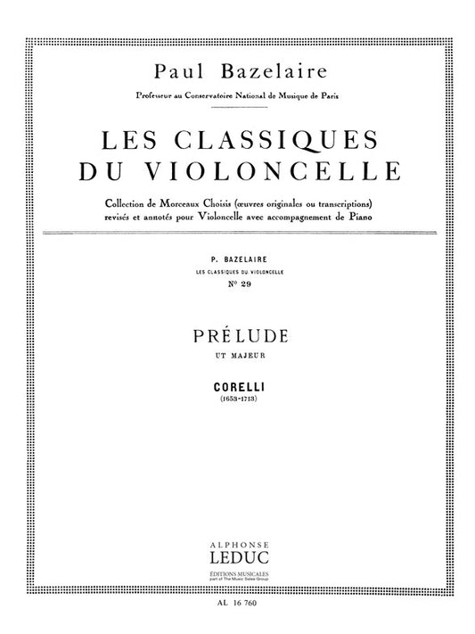 Arcangelo Corelli : Prélude en ut majeur | Violoncelle