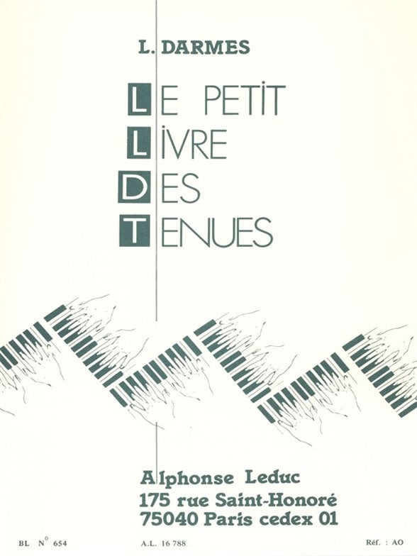 Le Petit Livre Des Tenues pour piano | L. Darmes