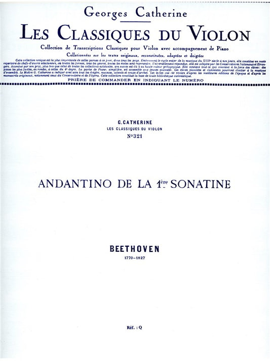 Andantino | Ludwig van Beethoven | Violon