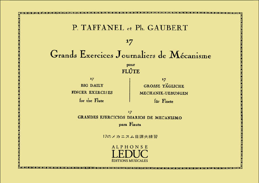 17 Grands Exercices Journaliers De Mécanisme | Paul Taffanel