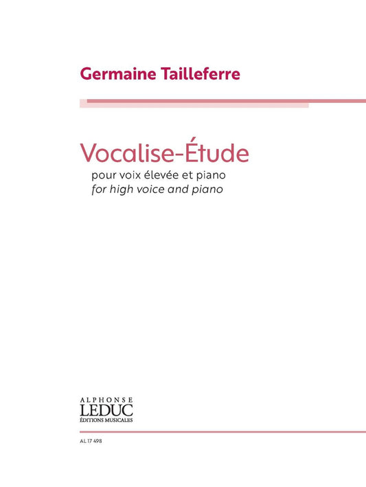 Vocalise Étude | Germaine Tailleferre | Voix