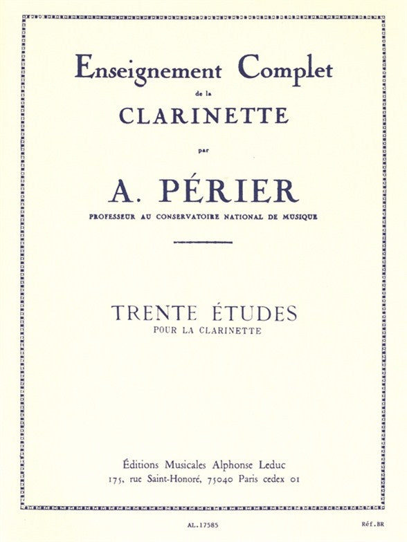 30 Études | Perier | Clarinette
