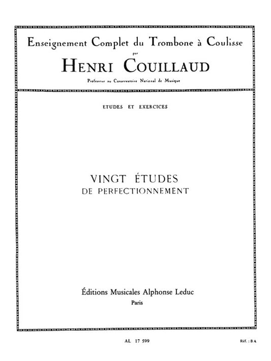 20 Études de Perfectionnement (20) | Henri Couillaud