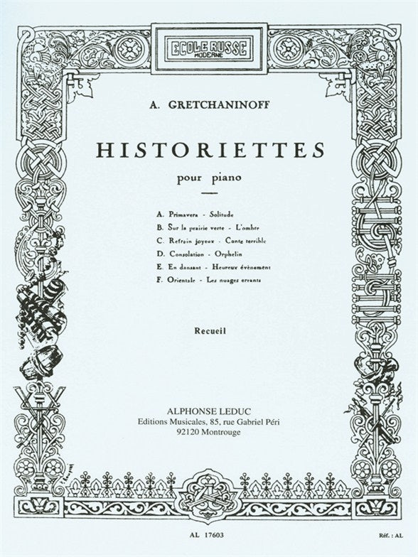 Historiettes pour piano, op. 118 | Alexander T. Gretchaninov