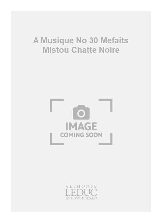A Musique No 30 Mefaits Mistou Chatte Noire | Charles-Henry