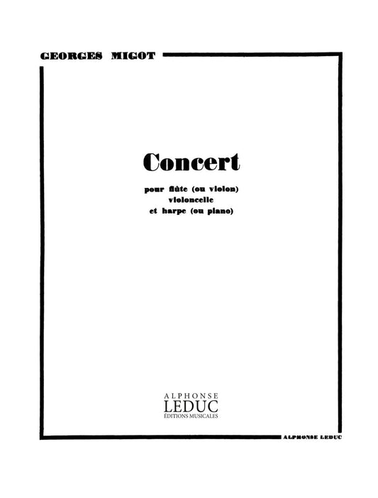 Concert | Migot | Violoncelle