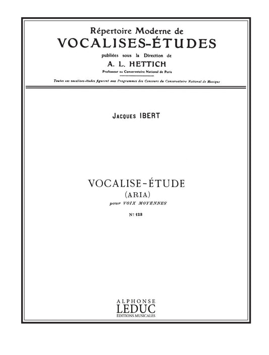 Vocalise Étude N0123 | Jacques Ibert | Voix