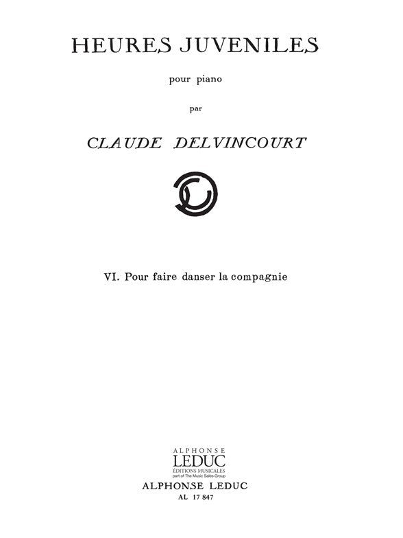 Heures Juveniles N06 | Claude Delvincourt | Piano