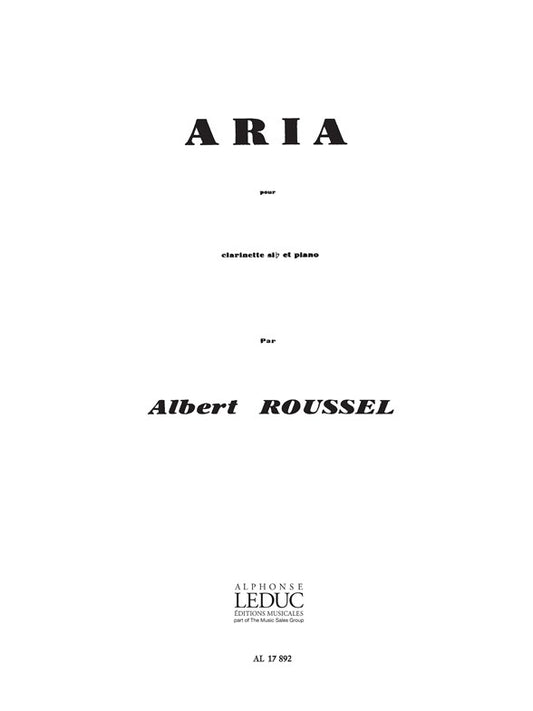 Aria | Albert Roussel | Clarinette