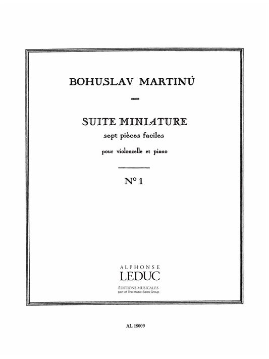 Suite miniature H192, No.1 | Bohuslav Martinu | Violoncelle