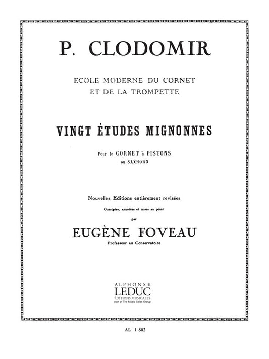 20 Études Mignonnes Opus 18 | Pierre-François Clodomir