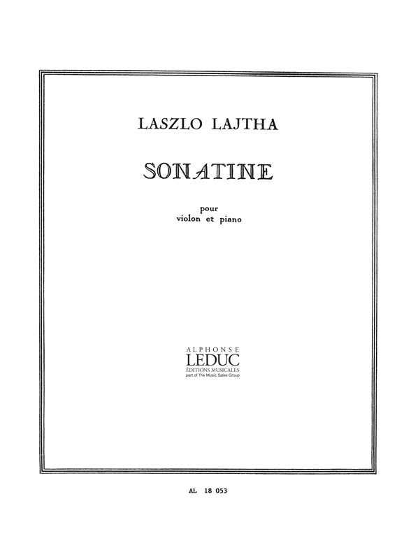 Sonatine | Laszlo Lajtha | Violon