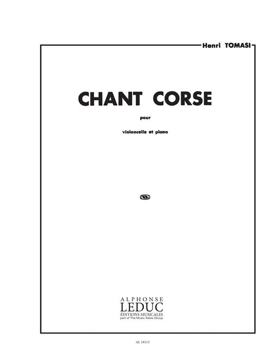 Chant corse | Henri Tomasi | Violoncelle