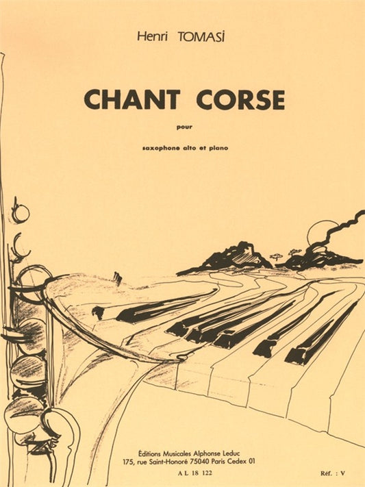 Chant Corse | Henri Tomasi | Saxophone alto