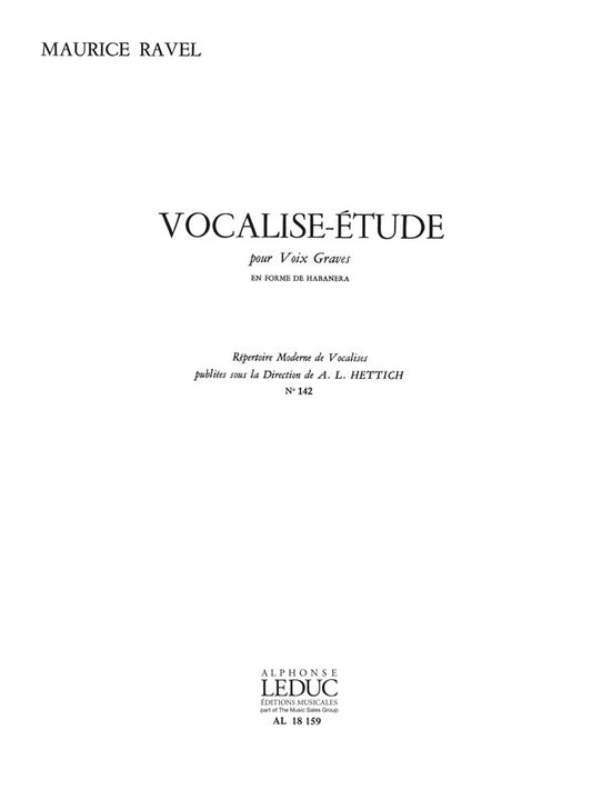 Vocalise-Étude en Forme de Habañera | Maurice Ravel | Voix | Livre