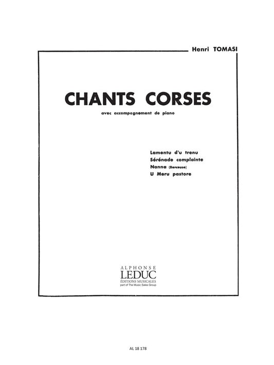 Chants corses No.4 | Henri Tomasi | Voix