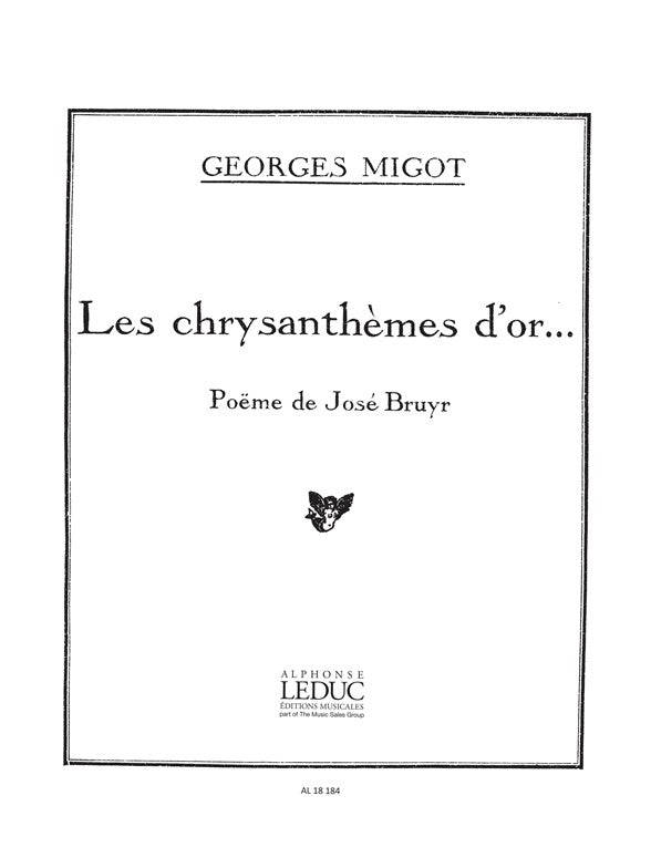 Les Chrysanthèmes d'Or | Migot | Voix