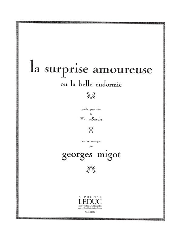 Surprise Amoureuse Ou La Belle Endormie | Georges Migot