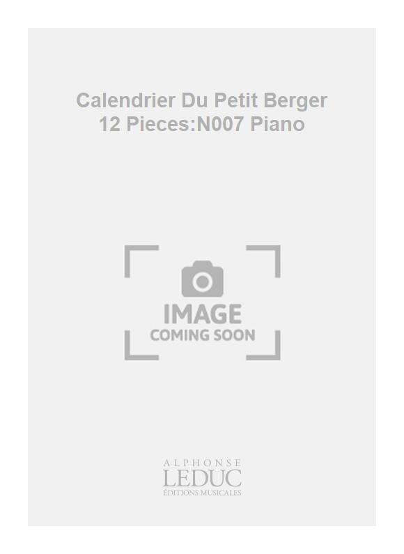 Calendrier Du Petit Berger 12 Pièces:N007 Piano | Migot