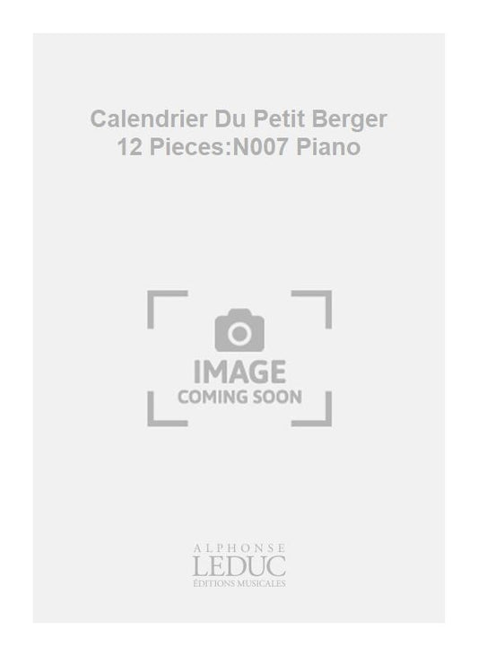 Calendrier Du Petit Berger 12 Pièces:N007 Piano | Migot
