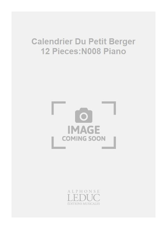 Calendrier Du Petit Berger 12 Pièces:N008 Piano | Migot