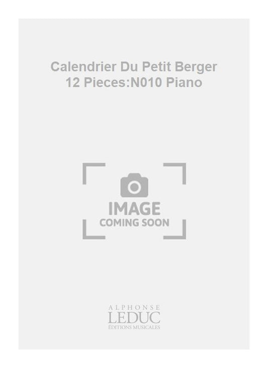 Calendrier Du Petit Berger 12 Pièces:N010 Piano | Migot