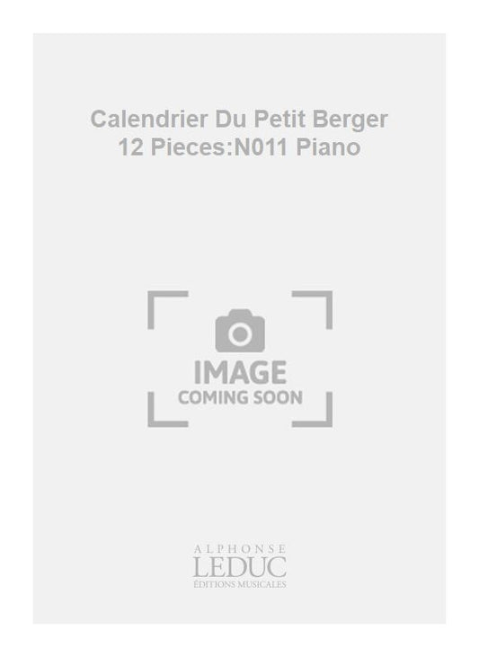 Calendrier Du Petit Berger 12 Pièces:N011 Piano | Migot