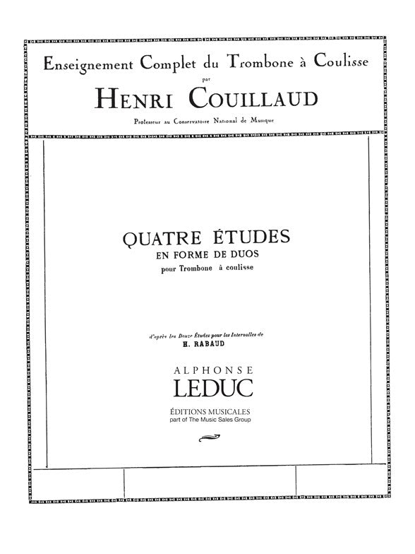 Quatre Études en Forme de Duos | Trombone