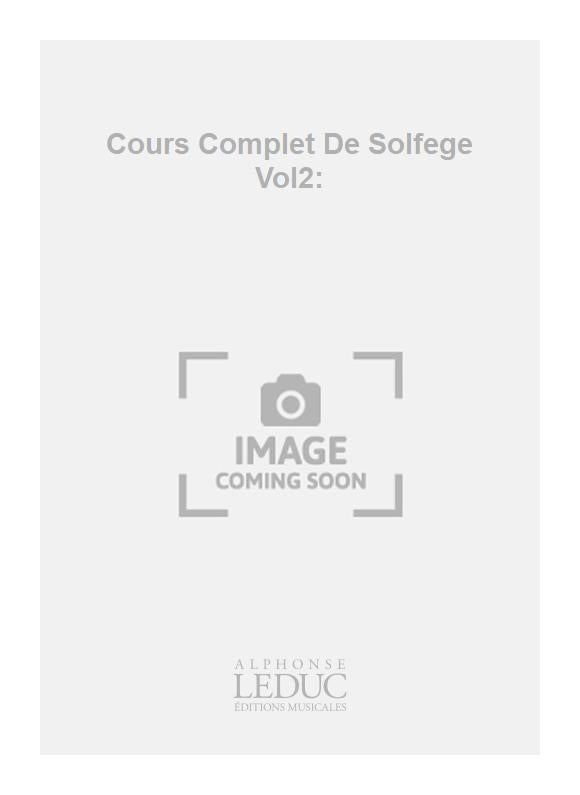 Cours Complet De Solfège Vol2: | Becker