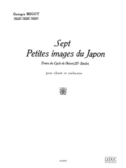 7 Petites Images Du Japon | Migot | Orchestre