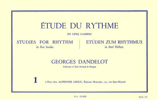 Étude Du Rythme - Vol.1 | Georges Dandelot | Livre