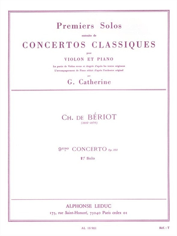 Premiers Solos extraits des concertos classiques | Pierre Rode