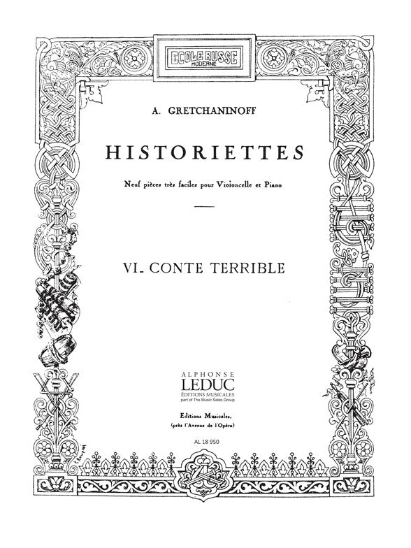 Historiettes n°6 Conte terrible | Alexander T. Gretchaninov
