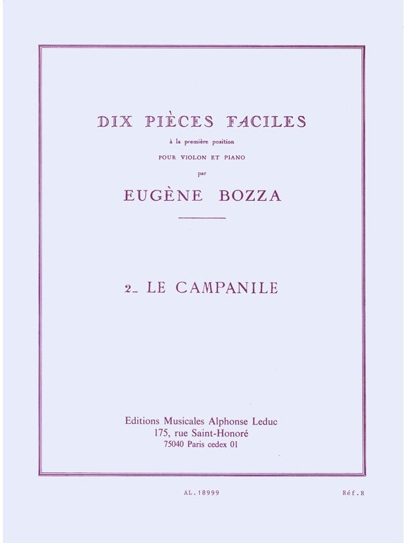 10 Pièces Faciles No.2 - Le Campanile | Eugène Bozza