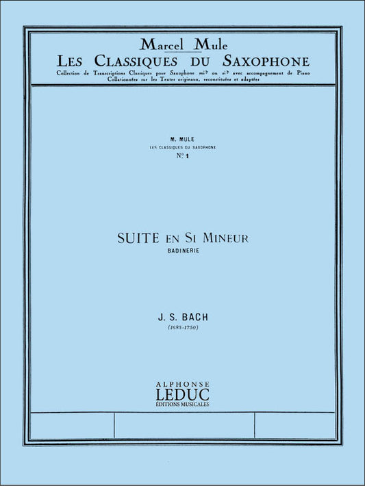 Badinerie | Johann Sebastian Bach | Saxophone alto