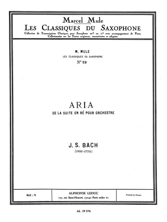 Aria, extraite de la Suite en ré majeur, BWV 1068 | Johann Sebastian Bach