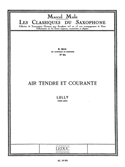 Air tendre et Courante | Jean-Baptiste Lully