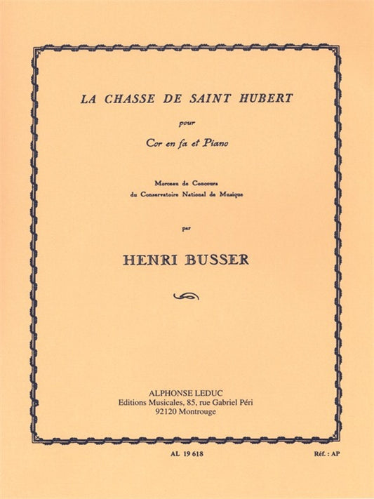 Chasse De Saint Hubert | Henri Büsser | Cor
