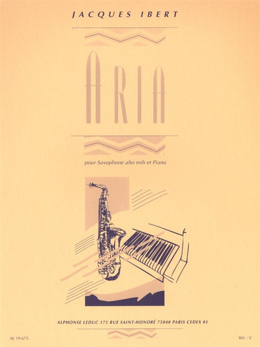 Aria | Jacques Ibert | Saxophone alto