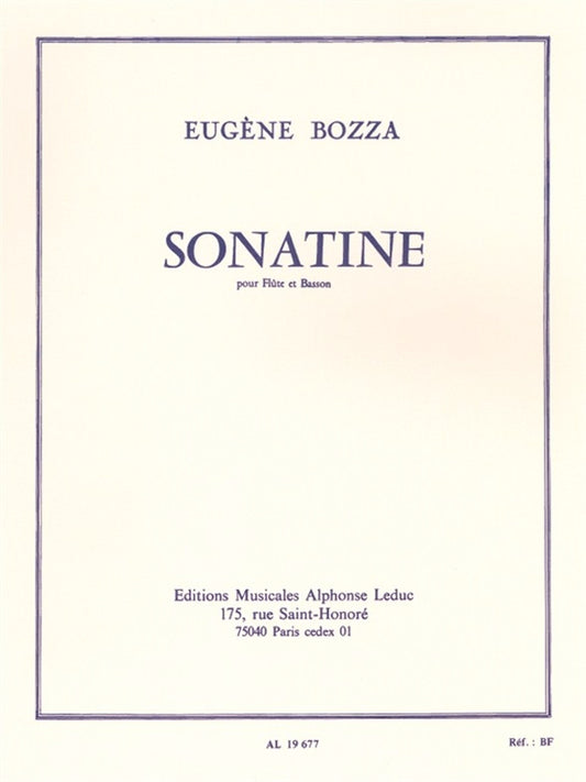 Sonatine, pour flûte et basson | Eugène Bozza